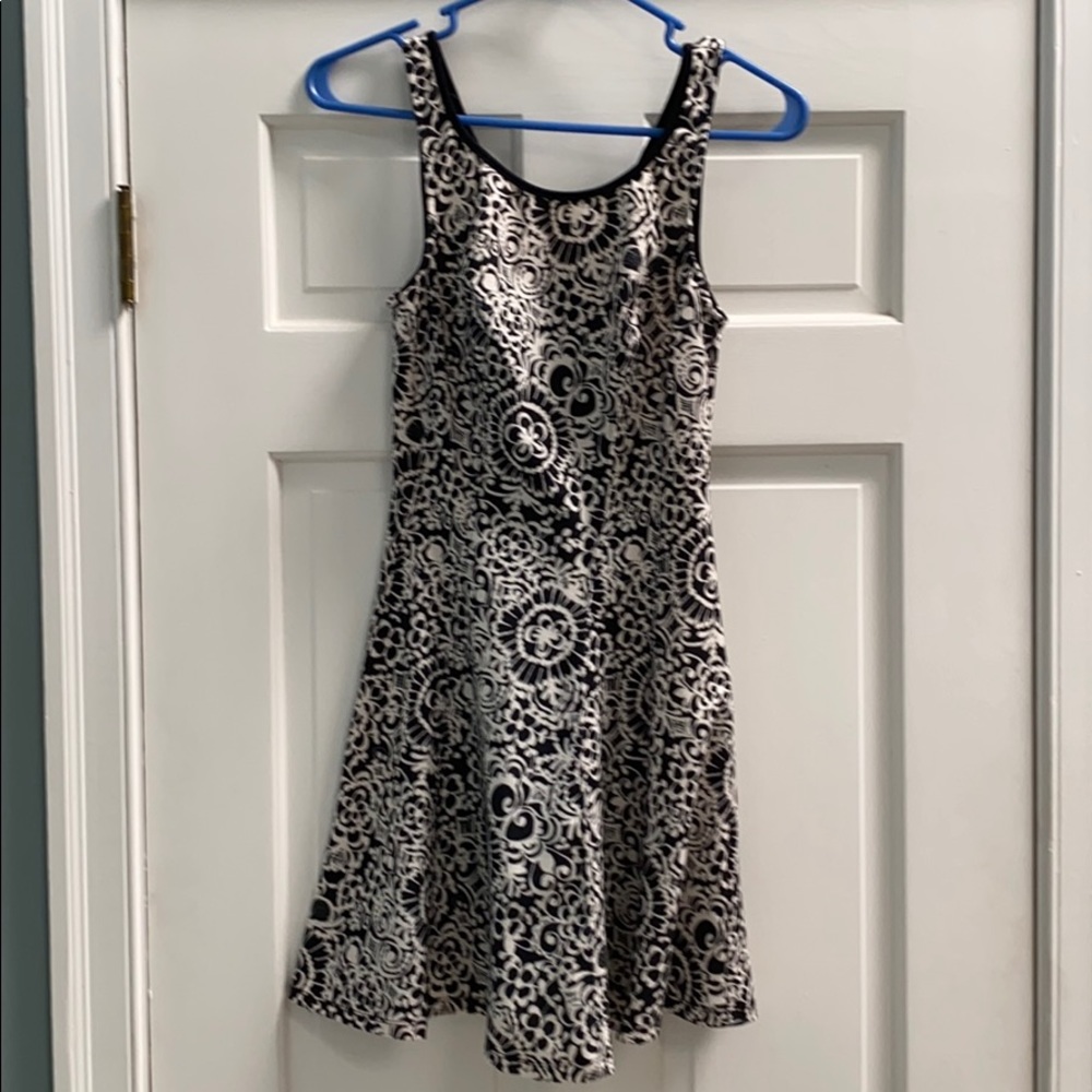 Patterned skater dress